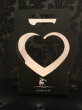 Elegant Heart Design Flower Carry Box with Handle.