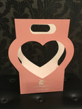 Elegant Heart Design Flower Carry Box with Handle.