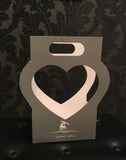 Elegant Heart Design Flower Carry Box with Handle.